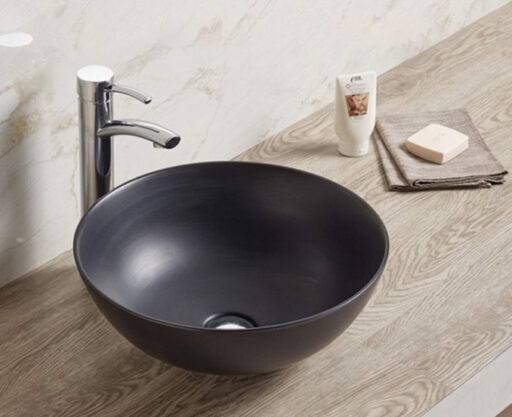 #7008CM Lavabo nadgradni MINOTTI fi415x155 mat crni - Image 2