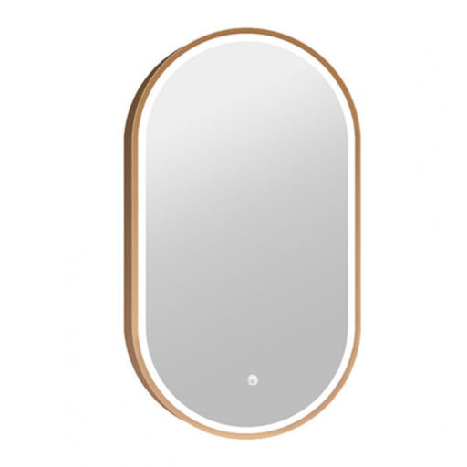#C-06-105G Ogledalo COPEN 500x900 sa alu ramom 40.6mm LED zlatno