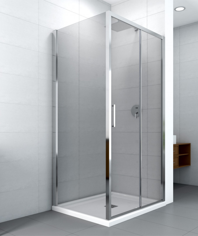 #C-02-4130 Stakleni paravan COPEN ATLAS 130x195cm staklo 6mm providno - Image 2