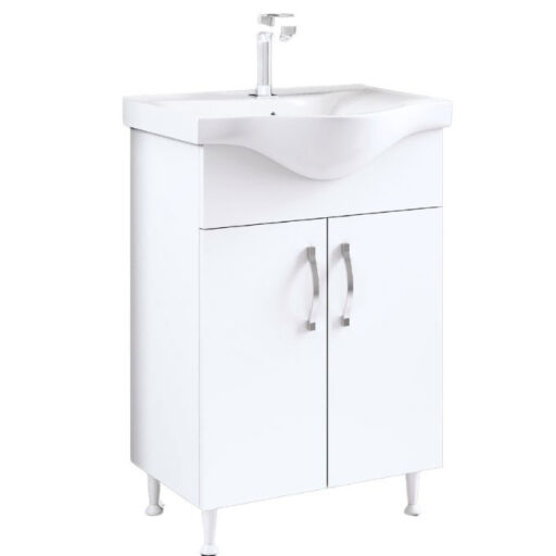 #ULM650W.ORM Toaletni ormarić UNILINE MODA 650 sa lavaboom