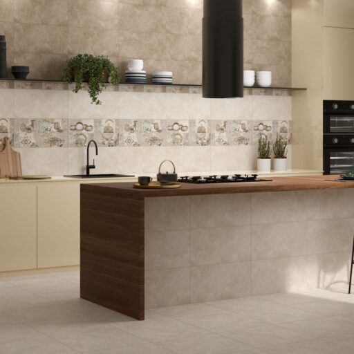 #4642 Zone Light Beige Rectified Floor Tiles 60x60